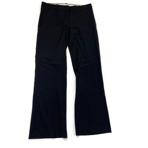Theory Women's Solid Black Flare Dress Pants, Size 12